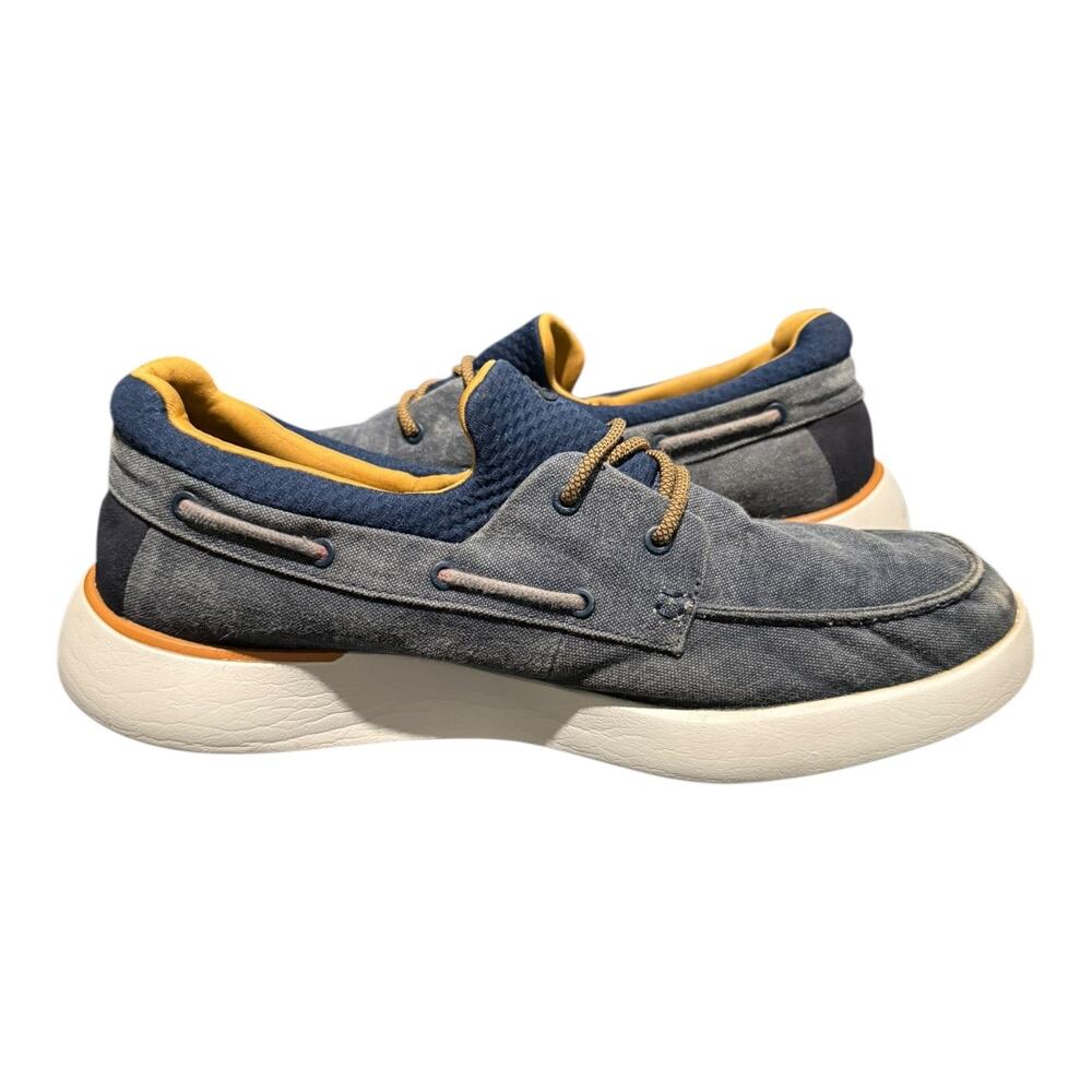 Skechers Bellinger Garmo Shoes Men’s Size 11 Navy Blue Slip On Loafers 65896 - Picture 8 of 9